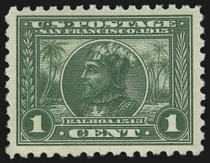 Sale 904, Lot 390, Panama-Pacific Issue, 1c Panama-Pacific, Perf 10 (401) Sale 904, Lot 390, Panama-Pacific Issue