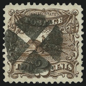 Sale 904, Lot 98, 1869 Pictorial Issue, 2c Brown (113) Sale 904, Lot 98, 1869 Pictorial Issue