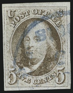Sale 905, Lot 1161, 1847 Issue, 5c Red Brown (1) Sale 905, Lot 1161, 1847 Issue