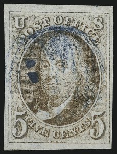 Sale 905, Lot 1162, 1847 Issue, 5c Red Brown (1) Sale 905, Lot 1162, 1847 Issue