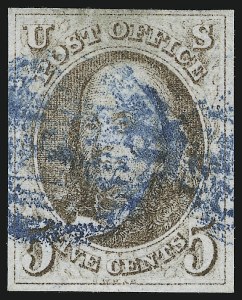 Sale 905, Lot 1164, 1847 Issue, 5c Brown (1) Sale 905, Lot 1164, 1847 Issue