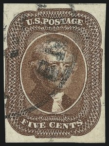 Sale 905, Lot 1290, 1851-56 Issue, 5c Red Brown (12) Sale 905, Lot 1290, 1851-56 Issue