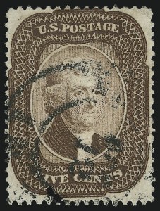 Sale 905, Lot 1369, 1857-60 Issue, 5c Brown (29) Sale 905, Lot 1369, 1857-60 Issue