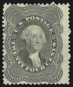 Sale 905, Lot 1409, 1857-60 Issue, 24c Gray Lilac (37) Sale 905, Lot 1409, 1857-60 Issue