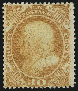 Sale 905, Lot 1414, 1857-60 Issue, 30c Orange (38) Sale 905, Lot 1414, 1857-60 Issue