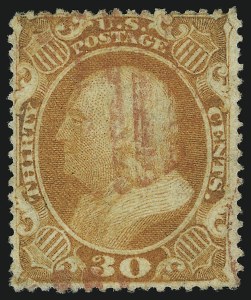 Sale 905, Lot 1417, 1857-60 Issue, 30c Orange (38) Sale 905, Lot 1417, 1857-60 Issue