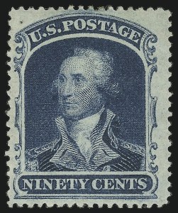 Sale 905, Lot 1419, 1857-60 Issue, 90c Blue (39) Sale 905, Lot 1419, 1857-60 Issue