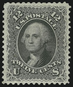 Sale 905, Lot 1456, 1861-66 Issue, 12c Black (69) Sale 905, Lot 1456, 1861-66 Issue