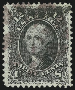 Sale 905, Lot 1459, 1861-66 Issue, 12c Black (69) Sale 905, Lot 1459, 1861-66 Issue