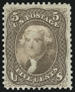 Sale 905, Lot 1496, 1861-66 Issue, 5c Brown (76) Sale 905, Lot 1496, 1861-66 Issue