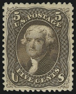 Sale 905, Lot 1498, 1861-66 Issue, 5c Brown (76) Sale 905, Lot 1498, 1861-66 Issue