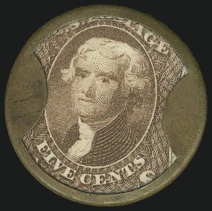 Sale 905, Lot 1509, 1861-66 Issue, Take Ayer's Pills, 12c Black (EP12) Sale 905, Lot 1509, 1861-66 Issue