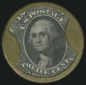 Sale 905, Lot 1512, 1861-66 Issue, Brown's Bronchial Troches, 5c Red Brown (EP33) Sale 905, Lot 1512, 1861-66 Issue