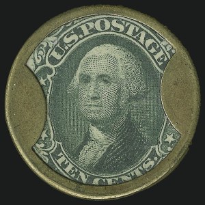 Sale 905, Lot 1518, 1861-66 Issue, Burnett's Cocoaine Kalliston, 10c Green (EP47) Sale 905, Lot 1518, 1861-66 Issue