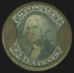 Sale 905, Lot 1520, 1861-66 Issue, Drake's Plantation Bitters, 10c Green (EP73) Sale 905, Lot 1520, 1861-66 Issue