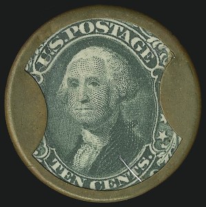 Sale 905, Lot 1521, 1861-66 Issue, North American Life Insurance Co. N.Y., 10c Green (EP143) Sale 905, Lot 1521, 1861-66 Issue