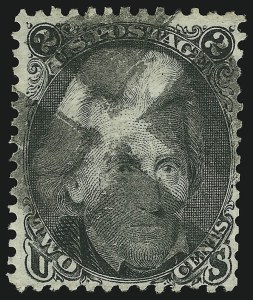 Sale 905, Lot 1534, 1867-68 Grilled Issue, 2c Black, Z. Grill (85B) Sale 905, Lot 1534, 1867-68 Grilled Issue