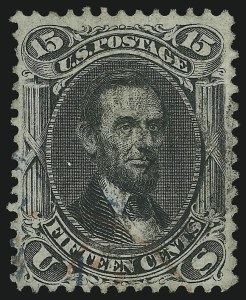 Sale 905, Lot 1574, 1867-68 Grilled Issue, 15c Black, F. Grill (98) Sale 905, Lot 1574, 1867-68 Grilled Issue