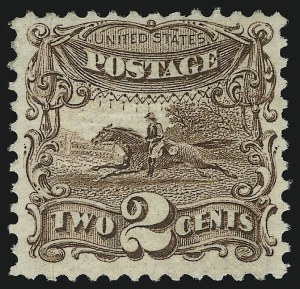 Sale 905, Lot 1599, 1869 Pictorial Issue, 2c Brown (113) Sale 905, Lot 1599, 1869 Pictorial Issue