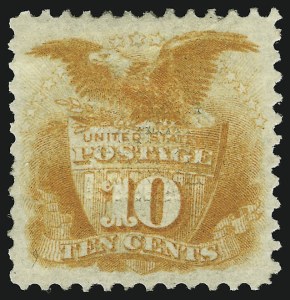 Sale 905, Lot 1615, 1869 Pictorial Issue, 10c Yellow (116) Sale 905, Lot 1615, 1869 Pictorial Issue