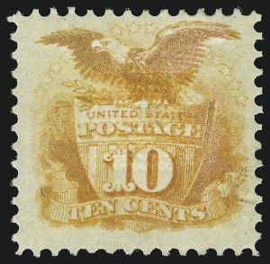 Sale 905, Lot 1617, 1869 Pictorial Issue, 10c Yellow (116) Sale 905, Lot 1617, 1869 Pictorial Issue