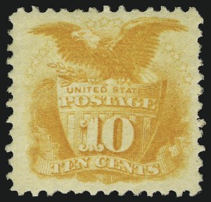 Sale 905, Lot 1621, 1869 Pictorial Issue, 10c Yellow (116) Sale 905, Lot 1621, 1869 Pictorial Issue