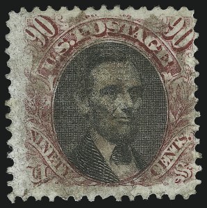Sale 905, Lot 1691, 1869 Pictorial Issue, 90c Carmine & Black (122) Sale 905, Lot 1691, 1869 Pictorial Issue