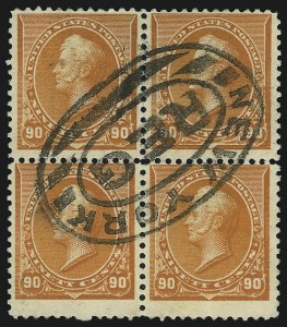 Sale 905, Lot 1978, 1890 Small Bank Note Issue (Scott 219 thru 229), 90c Orange (229) Sale 905, Lot 1978, 1890 Small Bank Note Issue (Scott 219 thru 229)