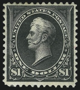 Sale 905, Lot 2153, 1894-98 Bureau Issues (Scott 264 thru 284), $1.00 Black, Ty. I (276) Sale 905, Lot 2153, 1894-98 Bureau Issues (Scott 264 thru 284)
