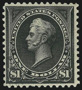 Sale 905, Lot 2164, 1894-98 Bureau Issues (Scott 264 thru 284), $1.00 Black, Ty. II (276A) Sale 905, Lot 2164, 1894-98 Bureau Issues (Scott 264 thru 284)