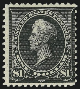 Sale 905, Lot 2165, 1894-98 Bureau Issues (Scott 264 thru 284), $1.00 Black, Ty. II (276A) Sale 905, Lot 2165, 1894-98 Bureau Issues (Scott 264 thru 284)