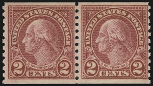 Sale 905, Lot 2797, 1922-25 Issue (Scott 551 to Later Issues), 2c Carmine, Ty. II, Coil (599A) Sale 905, Lot 2797, 1922-25 Issue (Scott 551 to Later Issues)