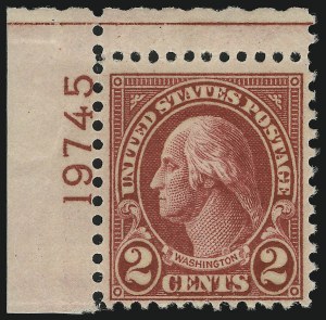 Sale 905, Lot 2813, 1922-25 Issue (Scott 551 to Later Issues), 2c Carmine, Ty. II (634A) Sale 905, Lot 2813, 1922-25 Issue (Scott 551 to Later Issues)