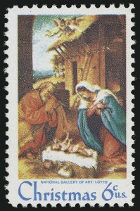 Sale 905, Lot 2833, 1922-25 Issue (Scott 551 to Later Issues), 6c Christmas, Black Omitted (1414b) Sale 905, Lot 2833, 1922-25 Issue (Scott 551 to Later Issues)