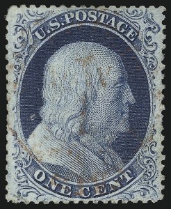 Sale Number 913, Lot Number 573, 1c 1857-60 Issue Sale Number 913, Lot Number 573, 1c 1857-60 Issue