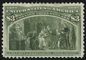 Sale 914, Lot 1026, 1893 Columbian Issue, $3.00 Columbian (243) Sale 914, Lot 1026, 1893 Columbian Issue