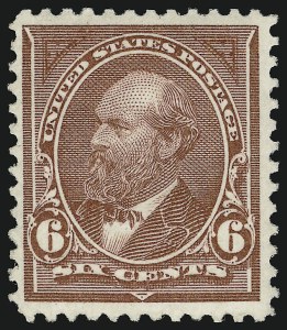 Sale 914, Lot 1076, 1894-98 Bureau Issues (Scott 246 thru 263), 6c Dull Brown (256) Sale 914, Lot 1076, 1894-98 Bureau Issues (Scott 246 thru 263)