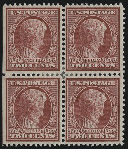 Sale 914, Lot 1413, 1908-12 Issues (Scott 367 to 396), 2c Lincoln, Bluish (369) Sale 914, Lot 1413, 1908-12 Issues (Scott 367 to 396)