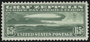 Sale 914, Lot 1974, Air Post, 65c Graf Zeppelin (C13) Sale 914, Lot 1974, Air Post