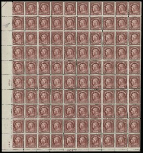 Sale 914, Lot 2572, Sheets and Large Multiples, 12c Brown Carmine (512a) Sale 914, Lot 2572, Sheets and Large Multiples
