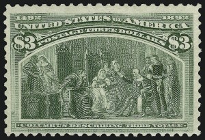 Sale 914, Lot 2670, Group by Issue, $1.00-$3.00 Columbian (241-243) Sale 914, Lot 2670, Group by Issue