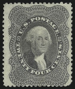 Sale 914, Lot 281, 1857-60 Issue, 24c Gray Lilac (37) Sale 914, Lot 281, 1857-60 Issue