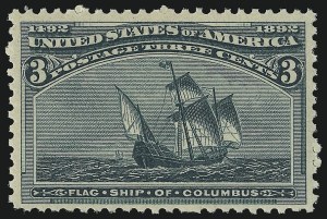 Sale 914, Lot 966, 1893 Columbian Issue, 3c Columbian (232) Sale 914, Lot 966, 1893 Columbian Issue