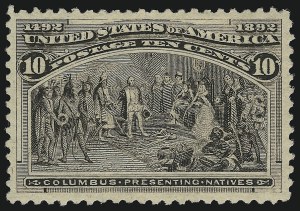 Sale 914, Lot 988, 1893 Columbian Issue, 10c Columbian (237) Sale 914, Lot 988, 1893 Columbian Issue