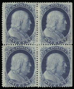 Sale 923, Lot 2090, 1857-60 Issue, 1c Blue, Ty. V (24) Sale 923, Lot 2090, 1857-60 Issue