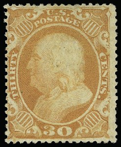 Sale 923, Lot 2131, 1857-60 Issue, 30c Orange (38) Sale 923, Lot 2131, 1857-60 Issue