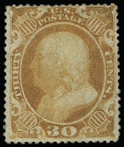 Sale 923, Lot 2133, 1857-60 Issue, 30c Orange (38) Sale 923, Lot 2133, 1857-60 Issue