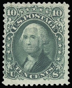 Sale 923, Lot 2172, 1861-66 Issue, 10c Yellow Green (68) Sale 923, Lot 2172, 1861-66 Issue