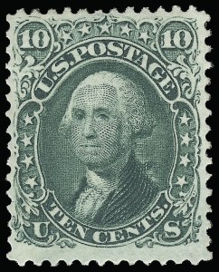 Sale 923, Lot 2174, 1861-66 Issue, 10c Yellow Green (68) Sale 923, Lot 2174, 1861-66 Issue