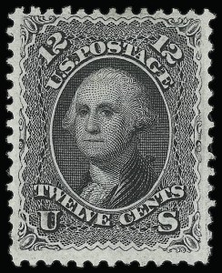 Sale 923, Lot 2182, 1861-66 Issue, 12c Black (69) Sale 923, Lot 2182, 1861-66 Issue